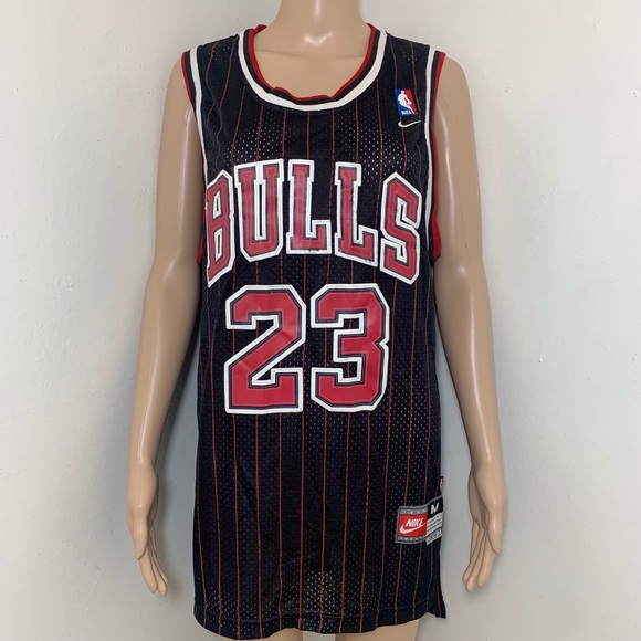 michael jordan striped jersey